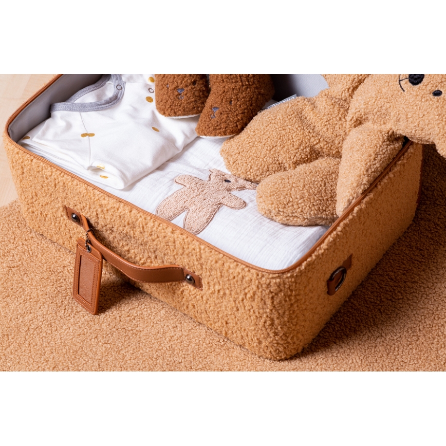 Childhome - Otroški potovalni kovček TEDDY rjava
