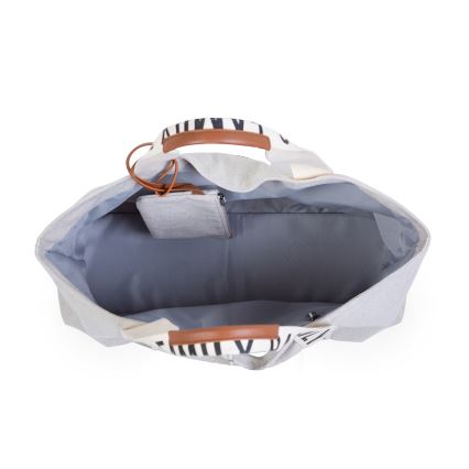 Childhome - Potovalna torba FAMILY BAG CANVAS bela