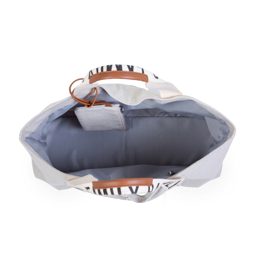 Childhome - Potovalna torba FAMILY BAG CANVAS bela