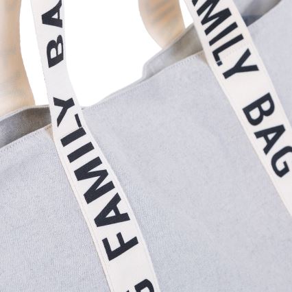 Childhome - Potovalna torba FAMILY BAG CANVAS bela