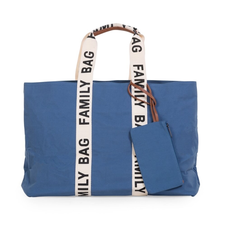 Childhome - Potovalna torba FAMILY BAG CANVAS modra