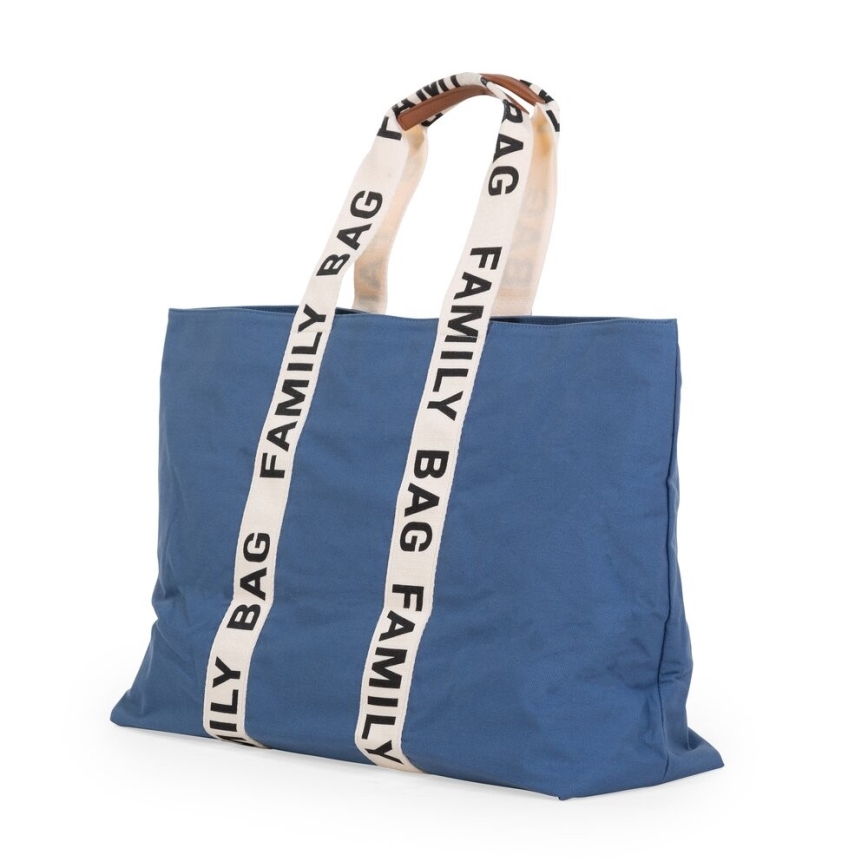 Childhome - Potovalna torba FAMILY BAG CANVAS modra