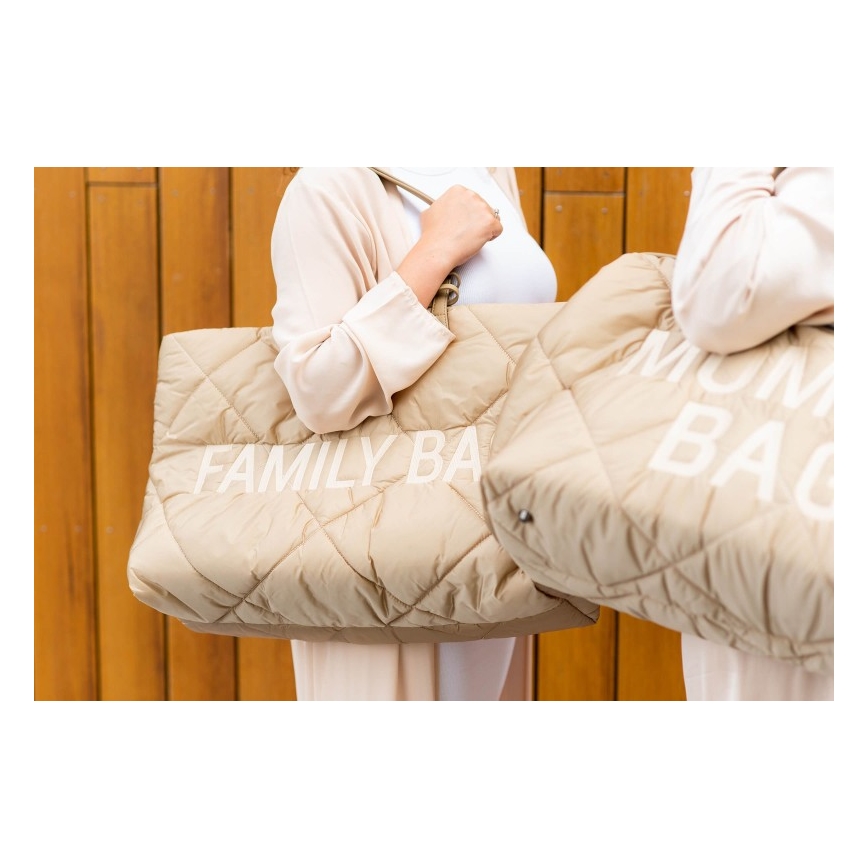 Childhome - Potovalna torba FAMILY BAG PUFFERED krem barva