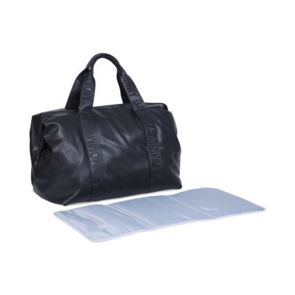 Childhome - Previjalna torba MOMMY BAG LEATHER črna