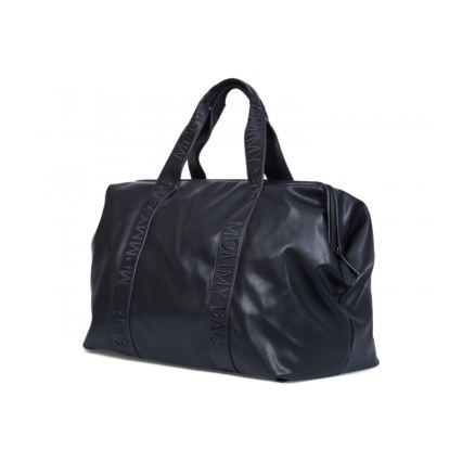 Childhome - Previjalna torba MOMMY BAG LEATHER črna