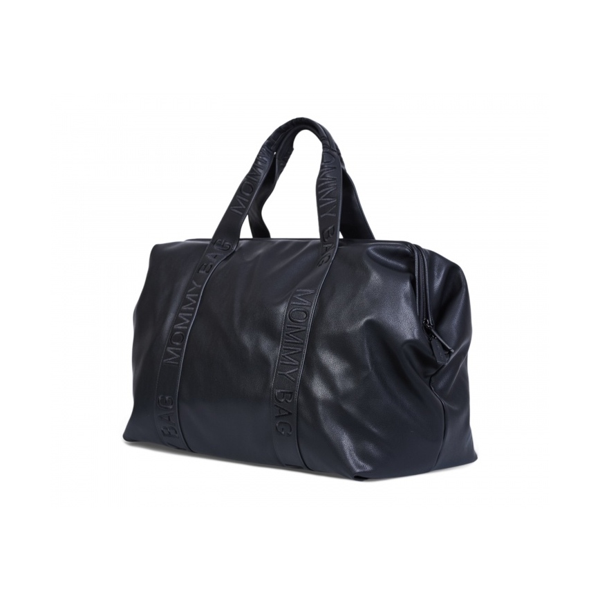 Childhome - Previjalna torba MOMMY BAG LEATHER črna