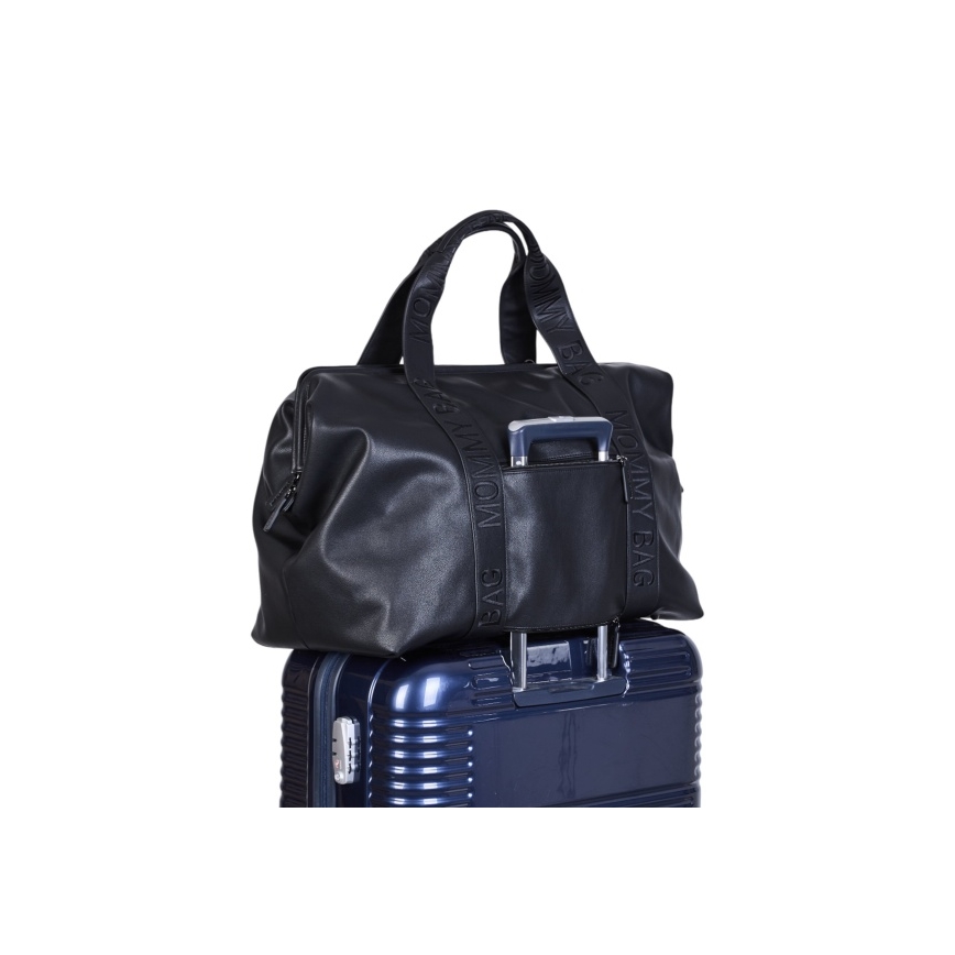 Childhome - Previjalna torba MOMMY BAG LEATHER črna