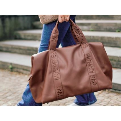 Childhome - Previjalna torba MOMMY BAG LEATHER rjava