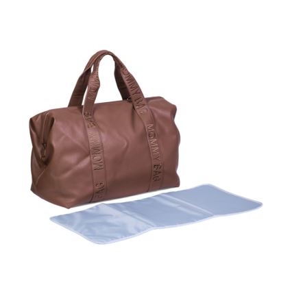 Childhome - Previjalna torba MOMMY BAG LEATHER rjava