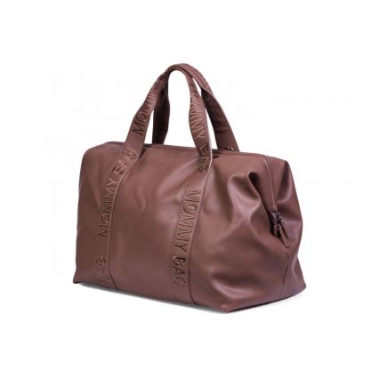 Childhome - Previjalna torba MOMMY BAG LEATHER rjava