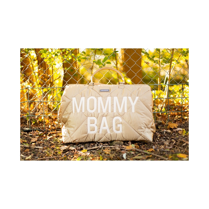 Childhome - Previjalna torba MOMMY BAG PUFFERED bež