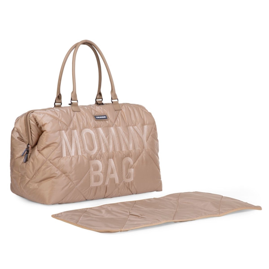 Childhome - Previjalna torba MOMMY BAG PUFFERED bež