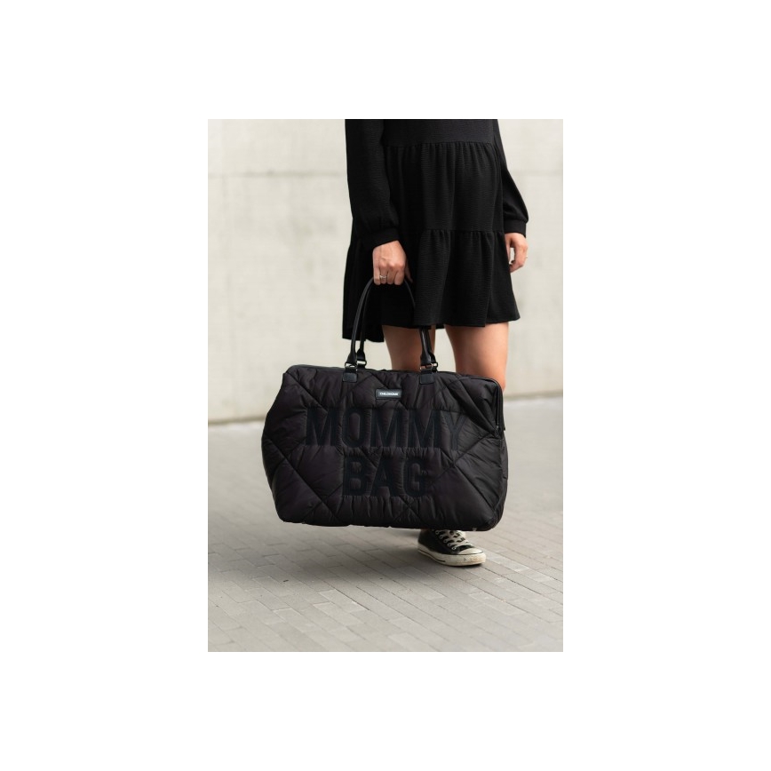 Childhome - Previjalna torba MOMMY BAG PUFFERED črna
