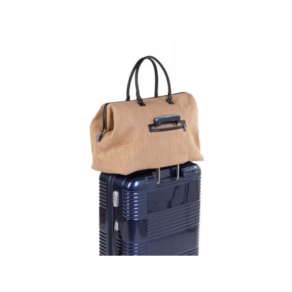 Childhome - Previjalna torba MOMMY BAG RAFFIA LOOK bež