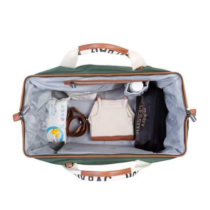 Childhome - Previjalna torba MOMMY BAG zelena