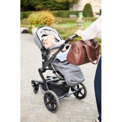 Childhome - Previjalna torba MOMMY CLUB LEATHER rjava