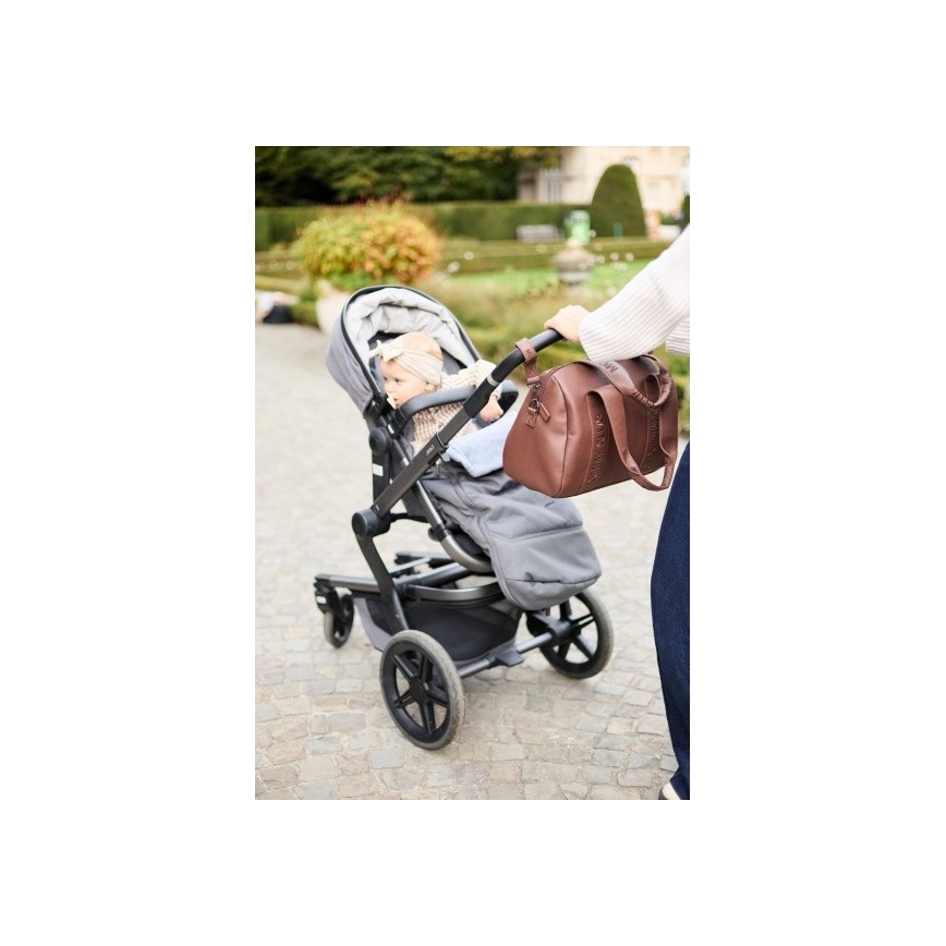 Childhome - Previjalna torba MOMMY CLUB LEATHER rjava
