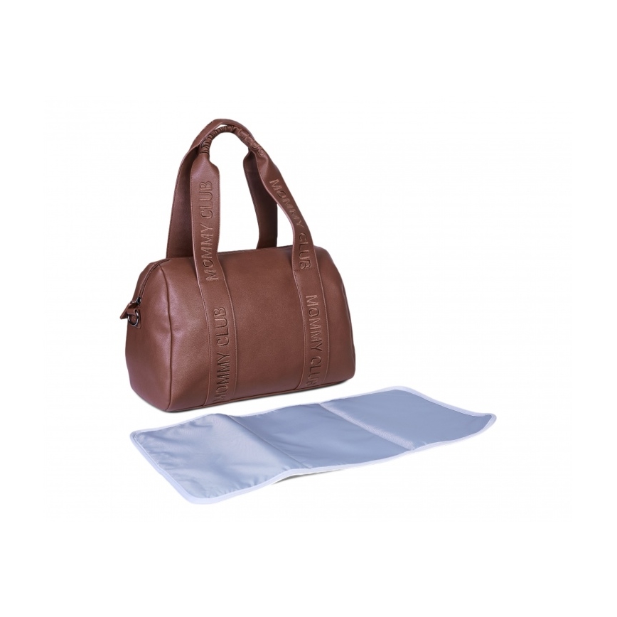 Childhome - Previjalna torba MOMMY CLUB LEATHER rjava