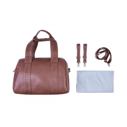 Childhome - Previjalna torba MOMMY CLUB LEATHER rjava