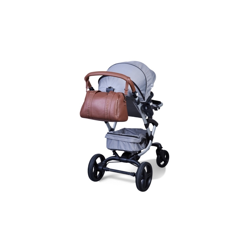 Childhome - Previjalna torba MOMMY CLUB LEATHER rjava