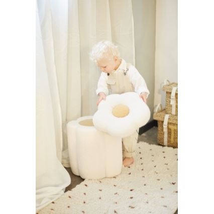 Childhome - Tabure CVETLICA pr. 35 cm krem barva