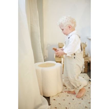 Childhome - Tabure CVETLICA pr. 35 cm krem barva