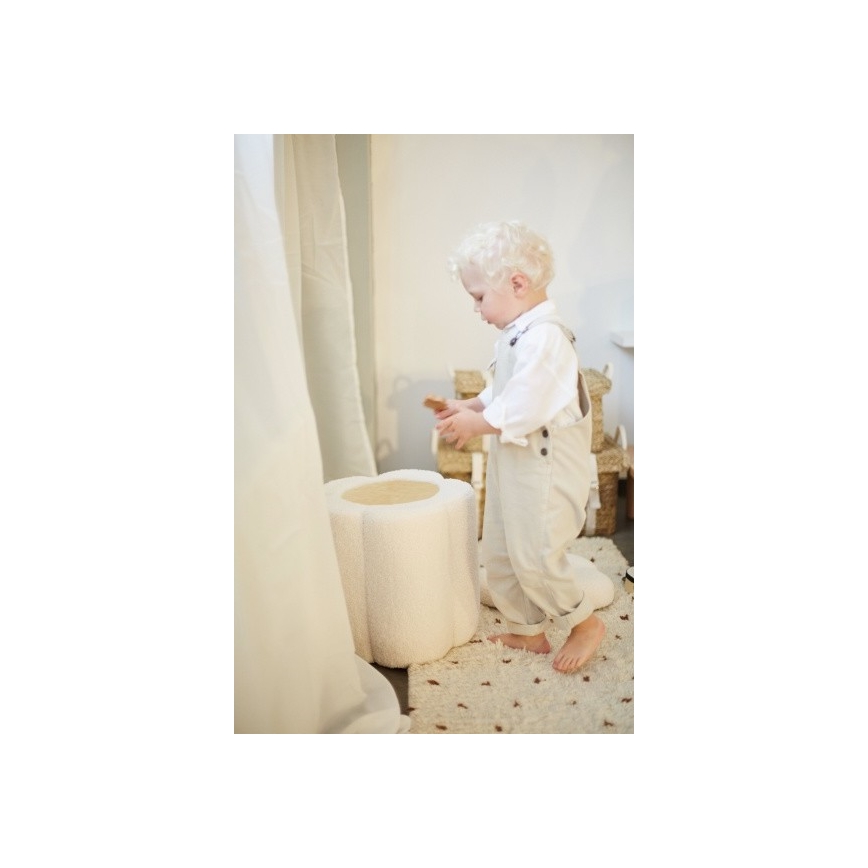 Childhome - Tabure CVETLICA pr. 35 cm krem barva