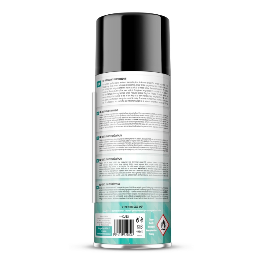 CLEAN IT CL-102 - Stisnjen plin za čiščenje elektronskih naprav 400 mm