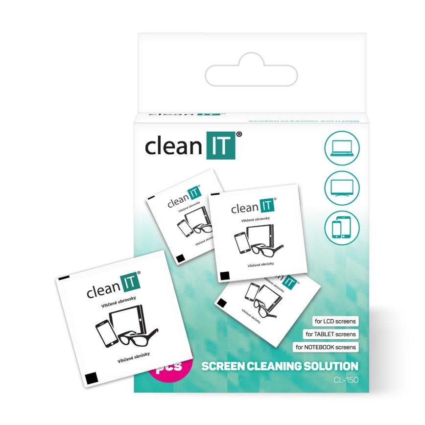 CLEAN IT CL-150 - Enkratni čistilni vlažni robčki 52 kom.