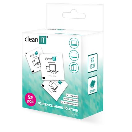 CLEAN IT CL-150 - Enkratni čistilni vlažni robčki 52 kom.