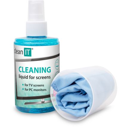 CLEAN IT CL-180 - Raztopina za čiščenje zaslona s krpo 200 mm