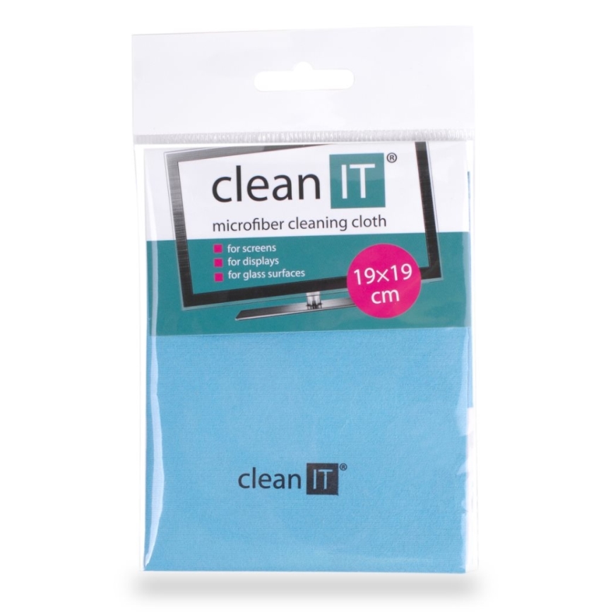 CLEAN IT CL-710 - Čistilna krpa iz mikrovlaken 19x19 cm modra