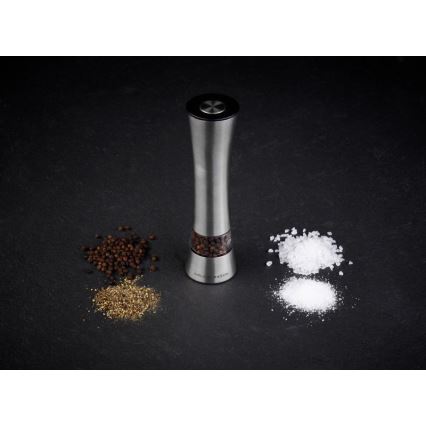 Cole&Mason - Električni salt or pepper grinder BURFORD 4xAAA 18 cm mat krom