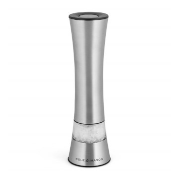 Cole&Mason - Električni salt or pepper grinder BURFORD 4xAAA 18 cm mat krom