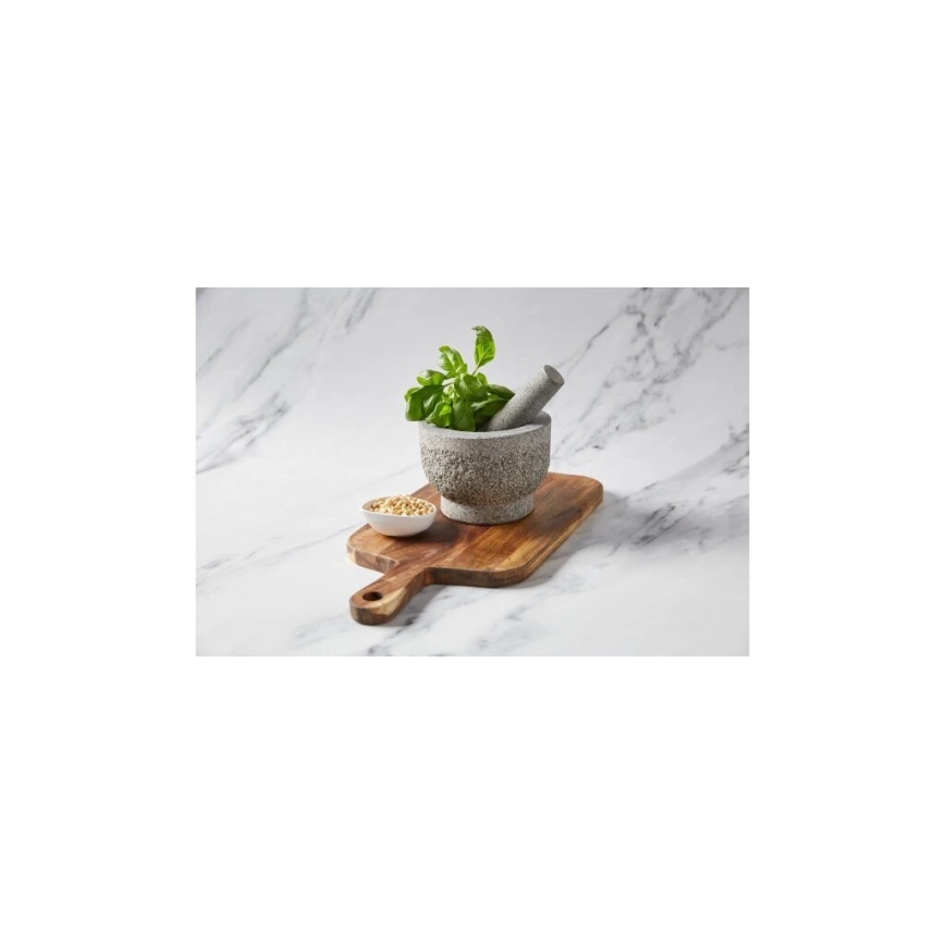Cole&Mason - Granitni terilnik s pestilom GRANITE pr. 15 cm granite/siva
