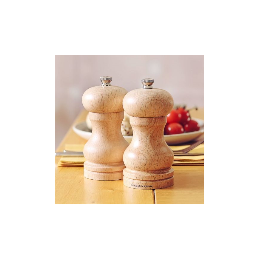 Cole&Mason - Mlinček za poper CAPSTAN BEECH bukev 12 cm