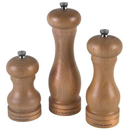 Cole&Mason - Mlinček za poper CAPSTAN BEECH bukev 12 cm