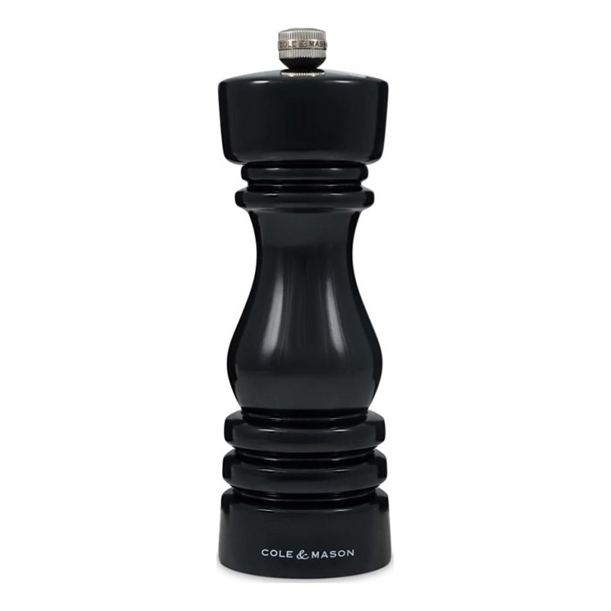 Cole&Mason - Mlinček za poper LONDON 18 cm bukev/črna