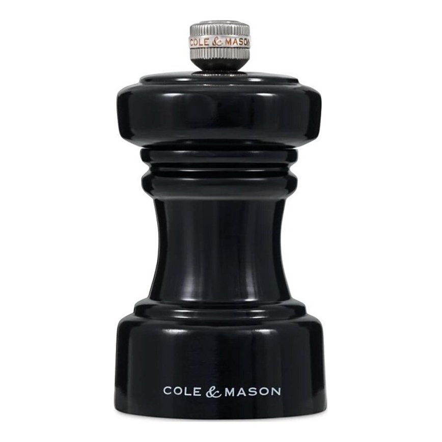 Cole&Mason - Mlinček za sol HOXTON 10,4 cm bukev/črna sijajna