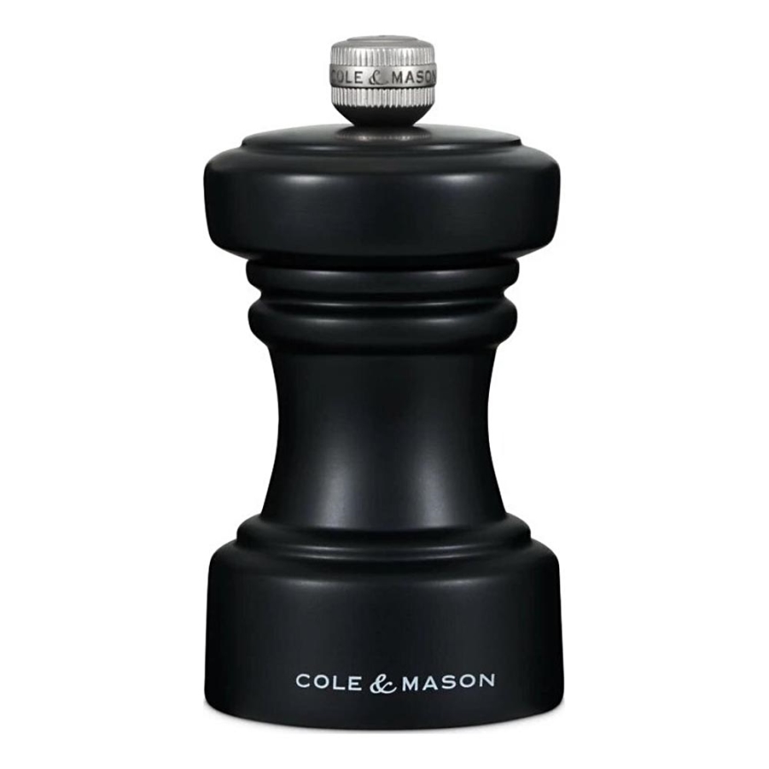 Cole&Mason - Mlinček za sol HOXTON 10,4 cm bukev/mat črna
