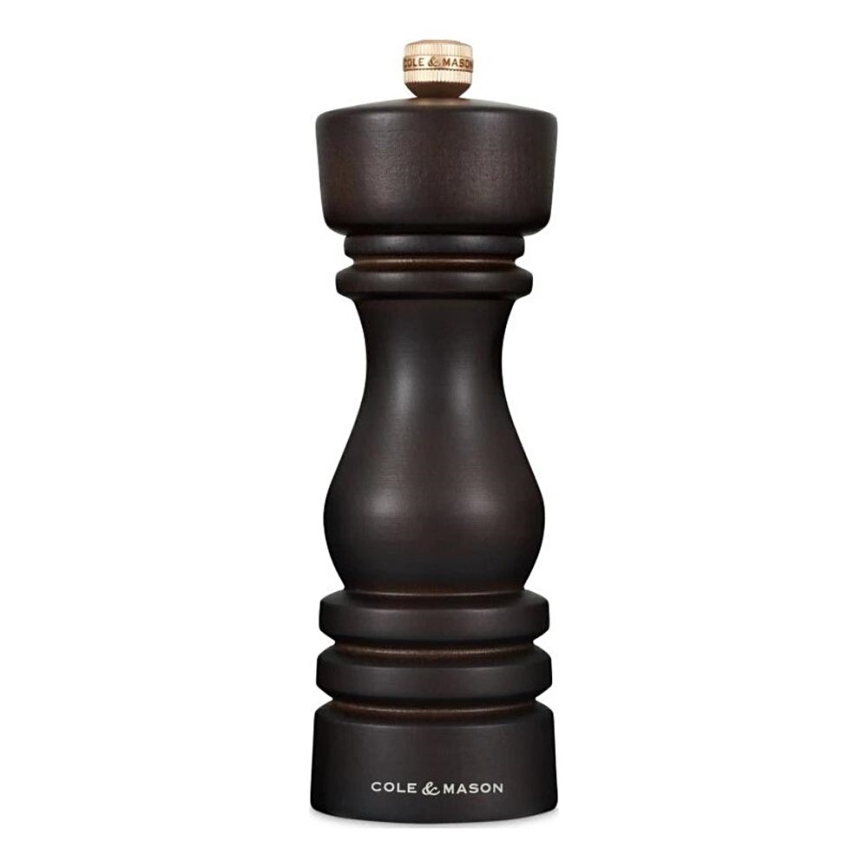 Cole&Mason - Mlinček za sol LONDON 18 cm bukev/rjava