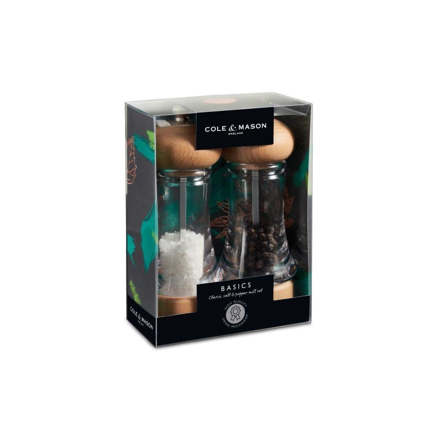 Cole&Mason - Set mlinčkov za sol in poper BASICS 2 kom. bukev 16 cm