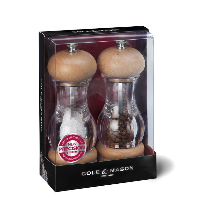 Cole&Mason - Set mlinčkov za sol in poper BEECH 2 kom. bukev 16,5 cm