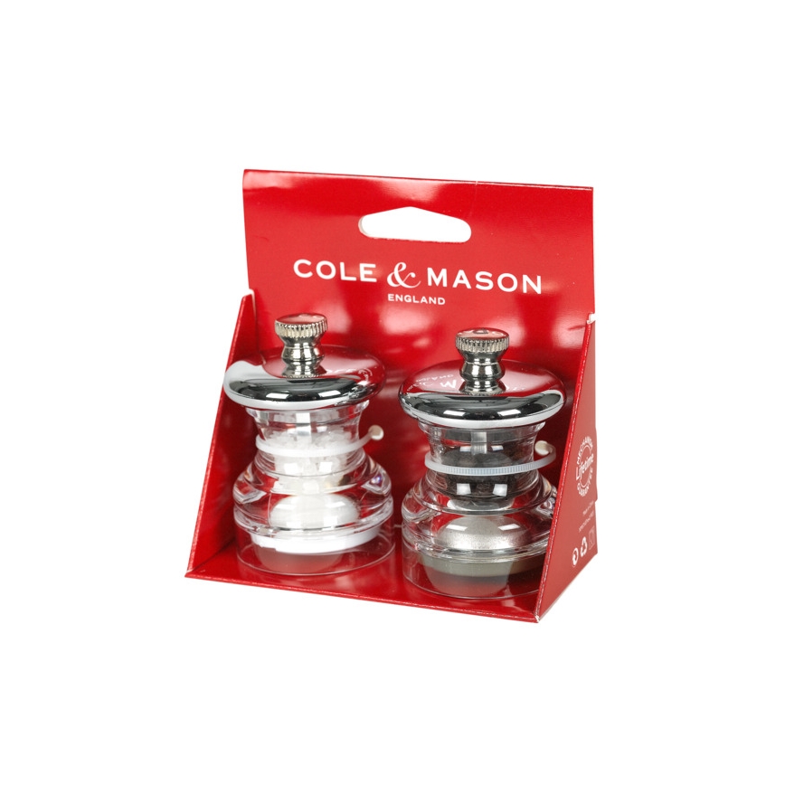 Cole&Mason - Set mlinčkov za sol in poper BUTTON 2 kom. 6,5 cm