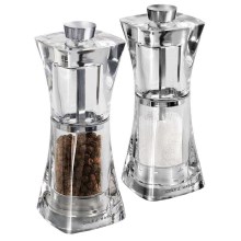Cole&Mason - Set mlinčkov za sol in poper CRYSTAL 2 kom. 12,5 cm