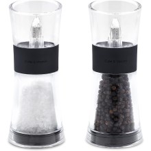 Cole&Mason - Set mlinčkov za sol in poper FLIP 2 kom. 15,4 cm črna
