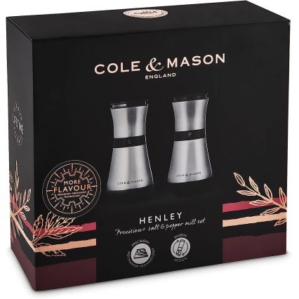 Cole&Mason - Set mlinčkov za sol in poper HENLEY 2 kom. 13,5 cm