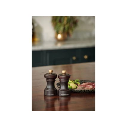 Cole&Mason - Set mlinčkov za sol in poper HOXTON 2 kom. 10,4 cm bukev/rjava