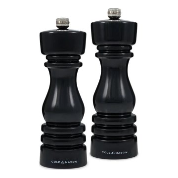 Cole&Mason - Set mlinčkov za sol in poper LONDON 2 kom. 18 cm bukev/črna