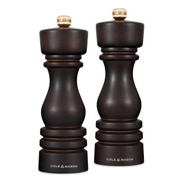 Cole&Mason - Set mlinčkov za sol in poper LONDON 2 kom. 18 cm bukev/rjava